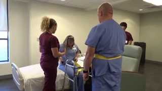 Physical Therapy Transfer Training  How To Transfer From Wheelchair To Bed [upl. by Inail]