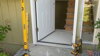 Jeld Wen Front Door Installation  Really crappy products and craftsmanship PART 1 [upl. by Cowden871]