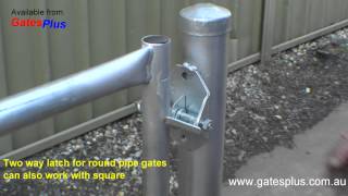 Gate Latch 2 way for round pipe and square [upl. by Assiram963]