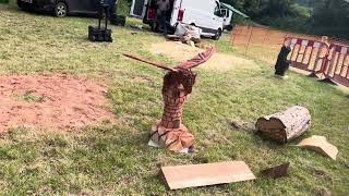 A fabulous range of wooden sculpture at Caerleon festival 2024 [upl. by Samy]