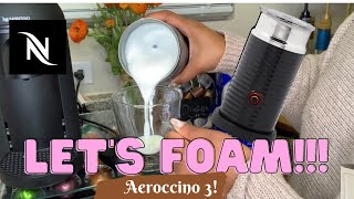 How To Foam Milk With Aeroccino 3 Make Coffee With Foam Tips amp Tricks  Easy Foamed Latte Recipe [upl. by Auhsohey]