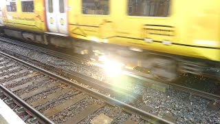 Merseyrail 507 009 making arcs at Birkdale station [upl. by Trab]