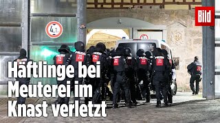 Gefängnismeuterei Polizei stürmt Knast in Thüringen  JVA Untermaßfeld [upl. by Justinn]